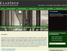 Tablet Screenshot of claridenglobalmedia.com